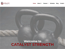 Tablet Screenshot of catalyststrengthstudio.com